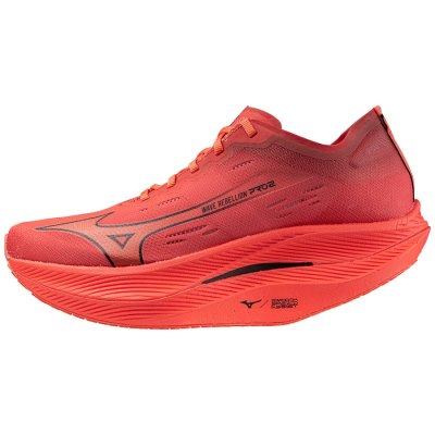 Zapatillas Para Correr Mizuno WAVE Rebellion Pro 2 Hombre - Coral / Negros - Chile M981AYFJGP